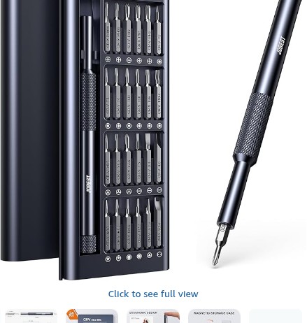 JOREST 25-in-1 Precision Screwdriver Set, Mini Repair Tool Kit with Torx for MacBook, Computer, Laptop, iPhone, PS5, Xbox, Switch, Glasses, Watch, Ring Doorbell, Electronic, Small Gift Gadget for Men